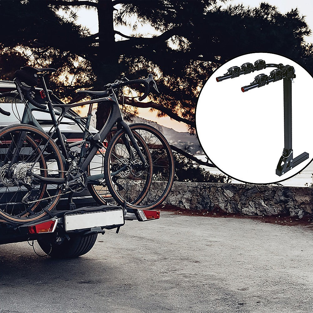 3 Bicycle Bike Rack Hitch Mount Carrier Car