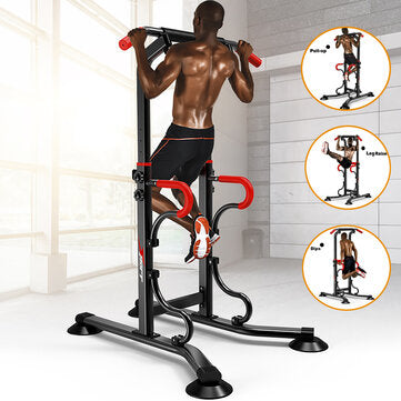 6 Level Height Adjustable Multi-Grip Chin Up Bar Indoor Push Up Station Rack