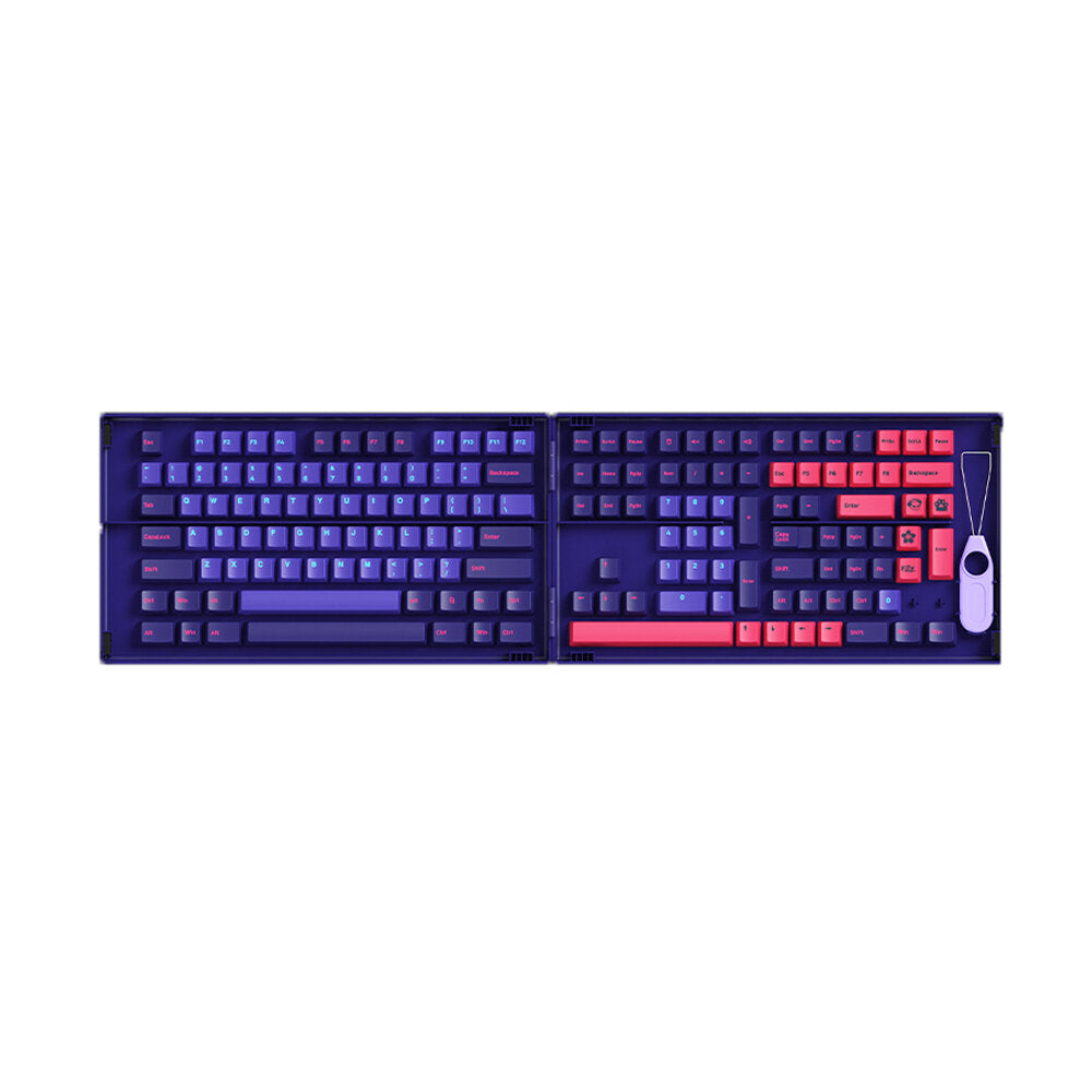 AKKO 157 Keys Neon Keycap Set Cherry Profile PBT Two Color Molding Keycaps