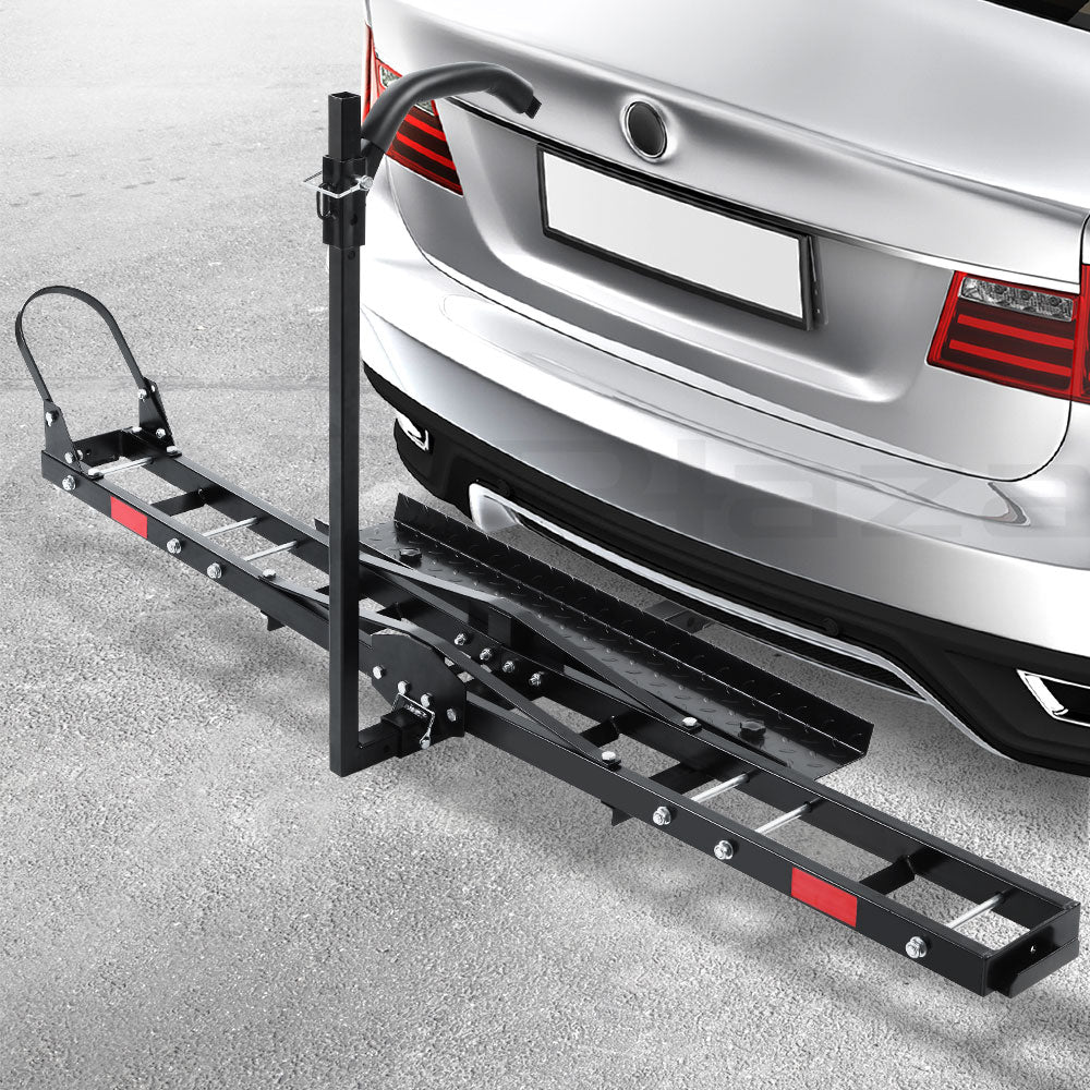 Giantz Motorcycle Motorbike Carrier Rack Ramp 2"Towbar Adjustable Height Black,Giantz Motorcycle Motorbike Carrier Rack Ramp 2"Towbar Adjustable Height Black