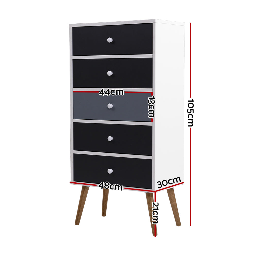 Artiss Chest of Drawers Dresser Table Tallboy Storage Cabinet Furniture Bedroom