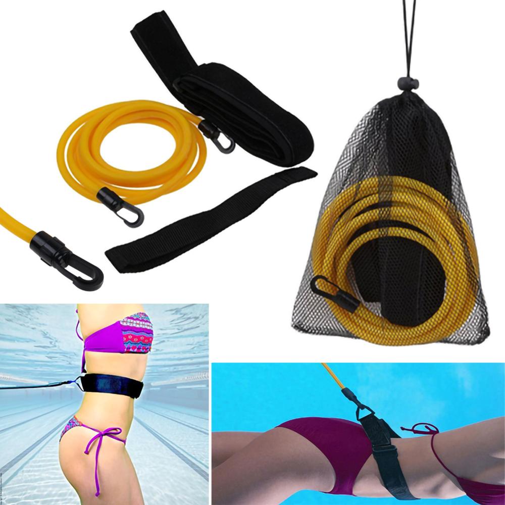 4meter Adjustable Swim Training Resistance Elastic Belt
