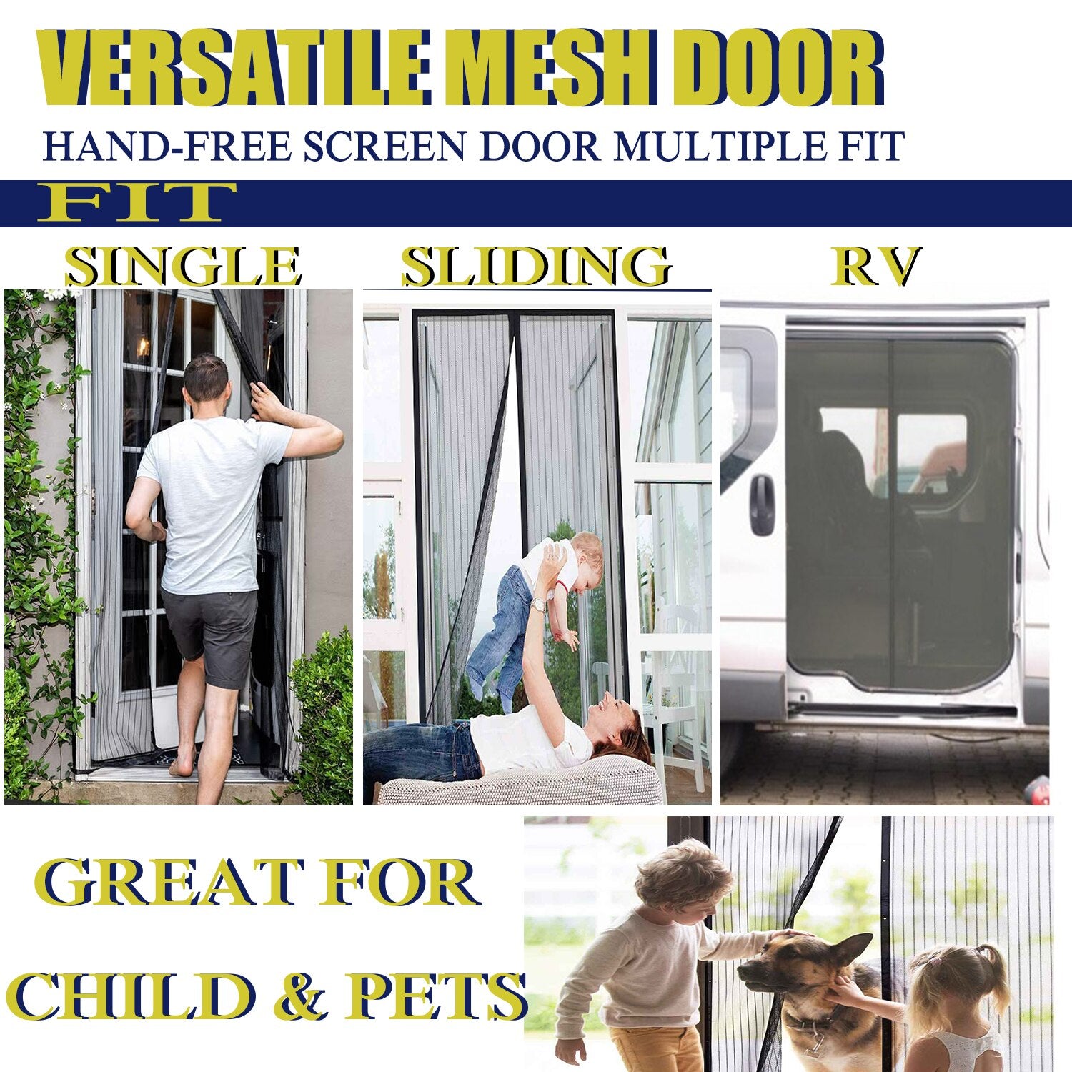 Anti Mosquito Insect Door Curtains Magnetic Net Automatic Closing