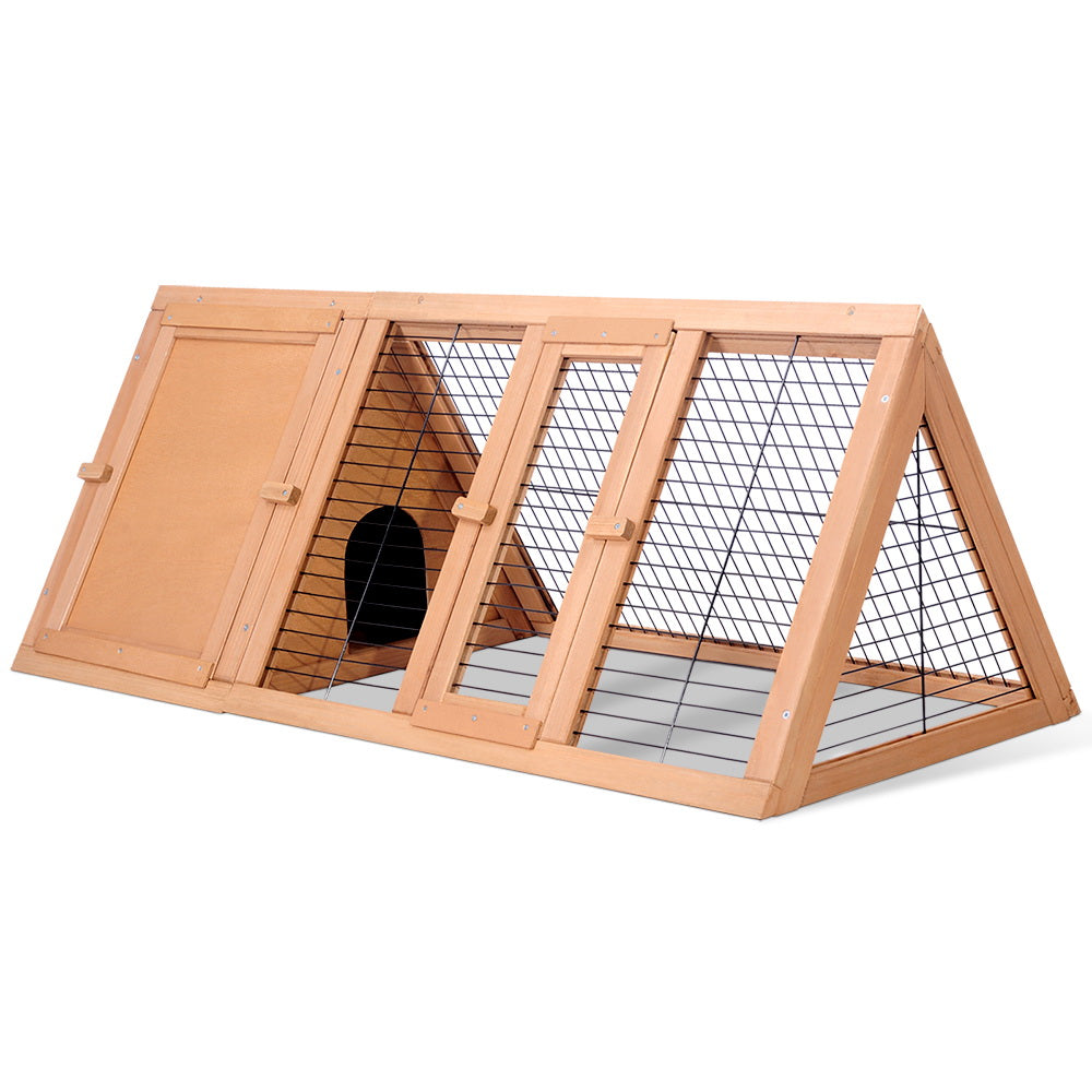 i.Pet Rabbit Hutch Wooden Chicken Coop Pet Hutch 119cm x 51cm x 44cm