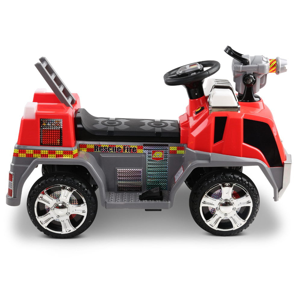 Rigo Kids Ride On Fire Truck Motorbike Motorcycle Car Red Grey