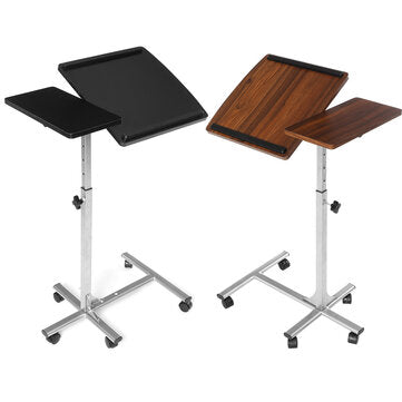 Douxlife® DL-RT01 Laptop Desk Rolling Table Height Adjustable Tiliting MDF Steel Frame For Home Office