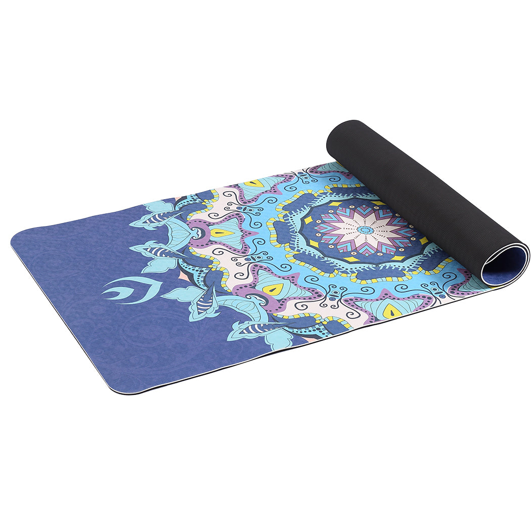 TPE Yoga Mat Dual Layer Non Slip Pad Eco Friendly Exercise Fitness Pilate Gym Type 2