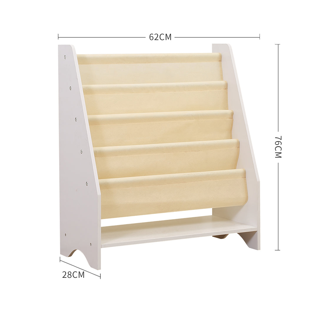 Kids Bookshelf Bookcase Magazine Rack Wooden Organiser Shelf Rack Children