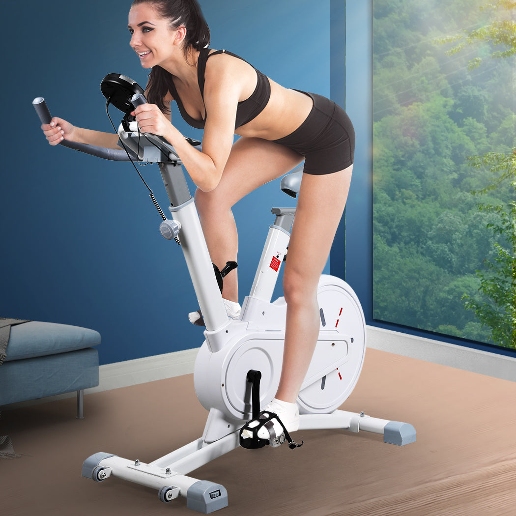 Spin Bike Magnetic Fitness Exercise Bike Flywheel Commercial Home Gym Workout