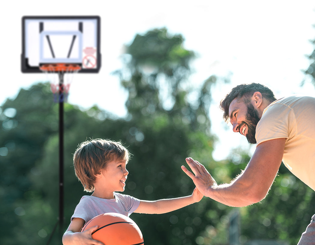 Basketball Hoop Stand Kid Rim Ring System Large Backboard Net Height Adjustable